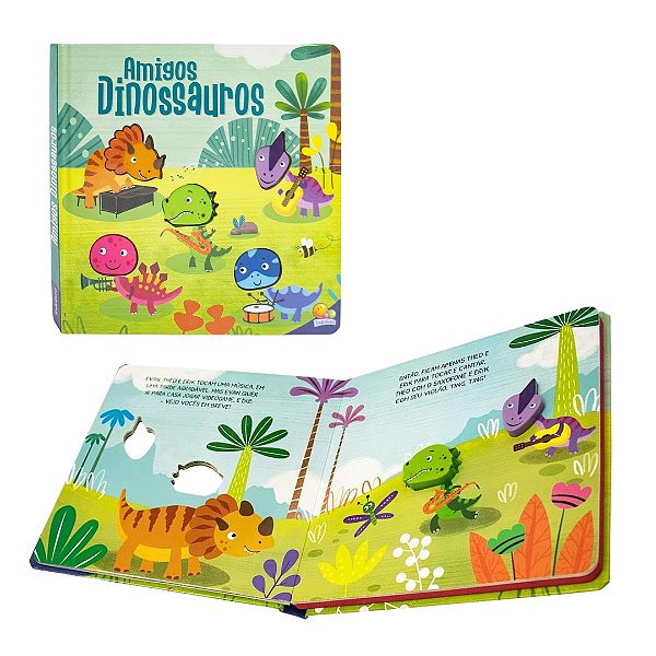 Livro Sonoro Amigos Barulhentos: Amigos Dinossauros - TodoLivro