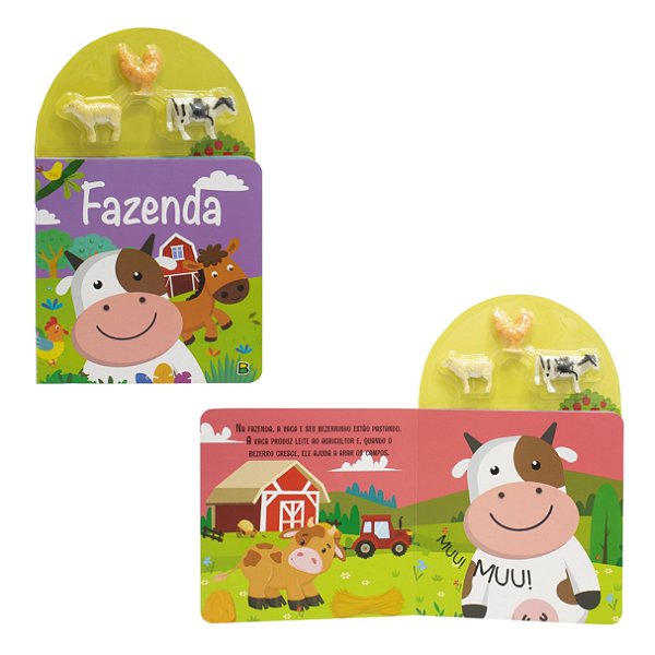 Livro com Miniaturas Aventuras para Pequeninos: Fazenda - TodoLivro