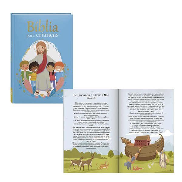 Bíblia para Crianças Azul - TodoLivro