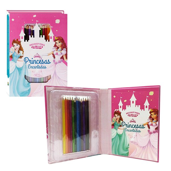 Megakit para Colorir: Princesas Encantadas - TodoLivro
