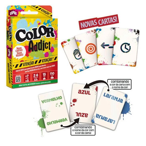 Jogo de Cartas Color Addict Cartucho 32409 - Copag