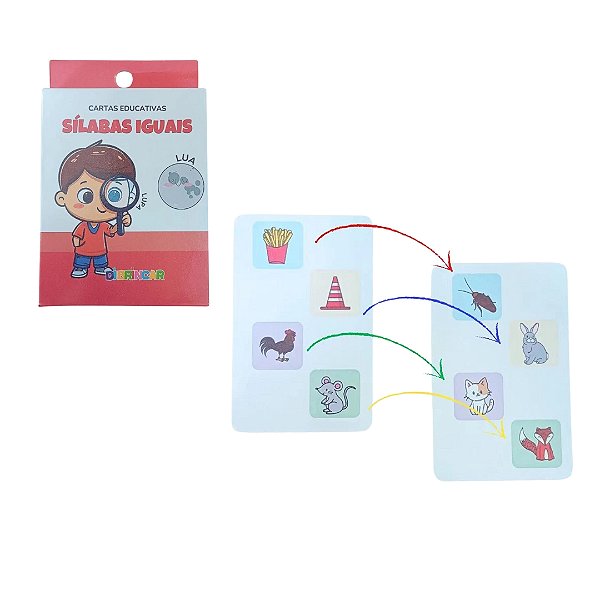 Cartas Educativas Sílabas Iguais - DiBrincar