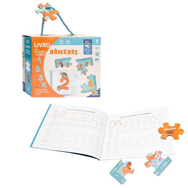 TodoLivro Play Livro com Quebra Cabeça Números - TodoLivro