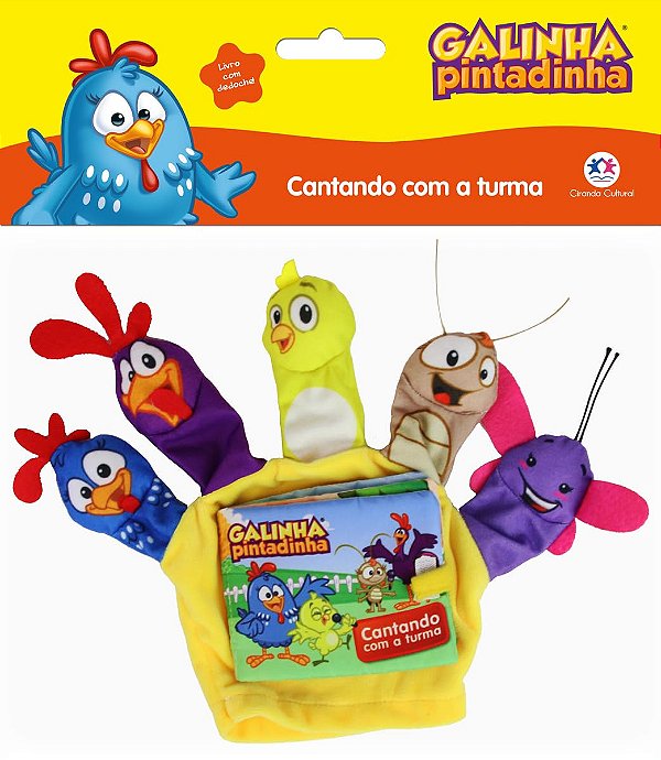 Livro Luvinha Dedoche: Galinha Pintadinha Cantando com a Turma - Ciranda Cultural