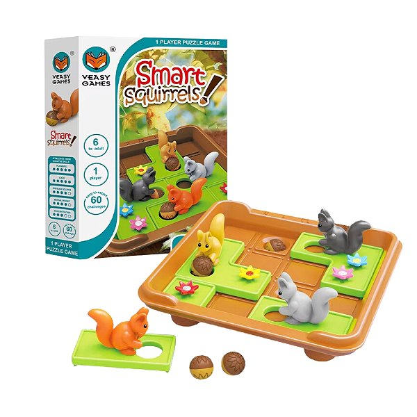Jogo Desafio IQ Esquilos Inteligentes - Nettoy