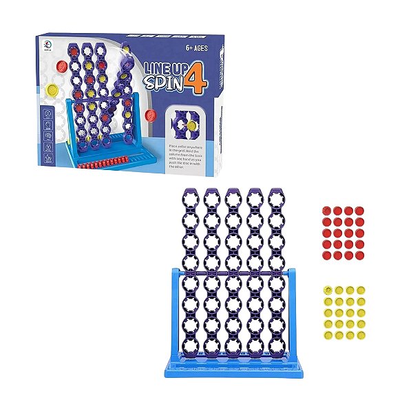 Jogo Alinha 4 Conecte o Giro Line Up 4 Spin - Nettoy