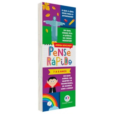 Livro Flash Cards Pense Rápido 7 a 8 Anos - Ciranda Cultural