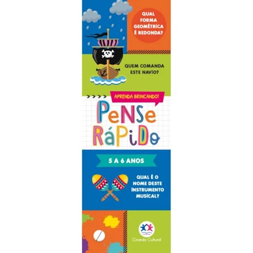 Livro Flash Cards Pense Rápido 5 a 6 Anos - Ciranda Cultural