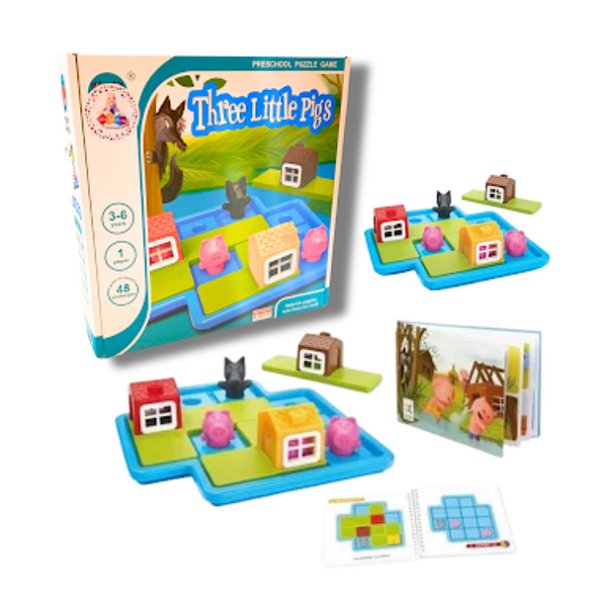 Jogo Desafio IQ Três Porquinhos - Nettoy