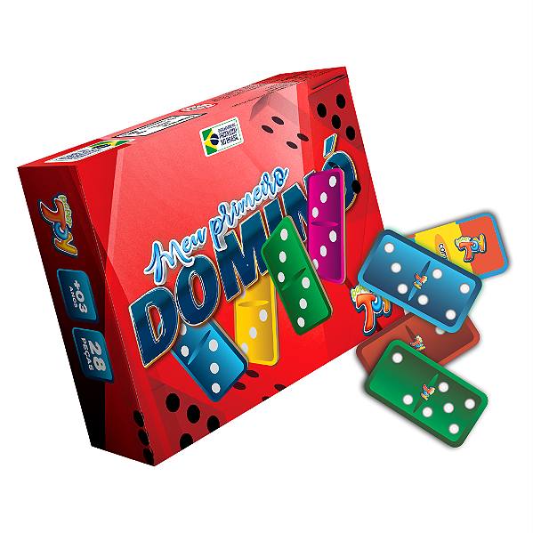 Meu Primeiro Dominó 28 Peças DMN001 - Paper Toy