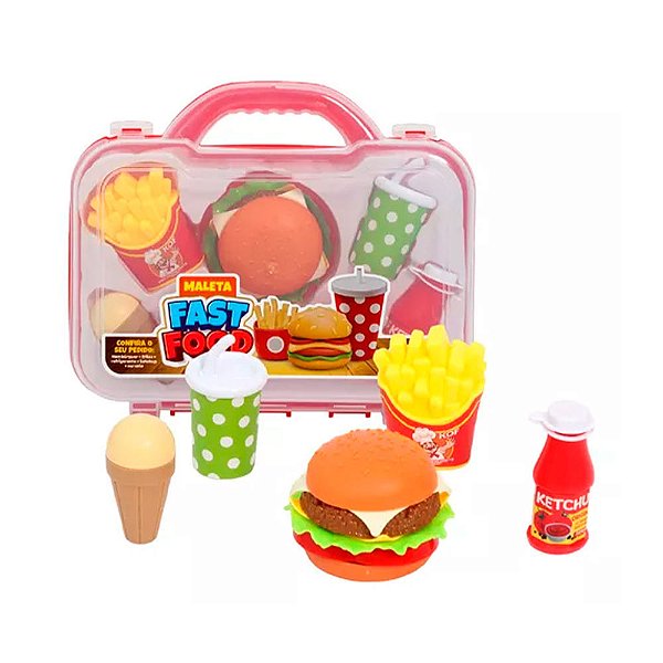 Maleta Fast Food Kit Comidinha Infantil - Pakitoys