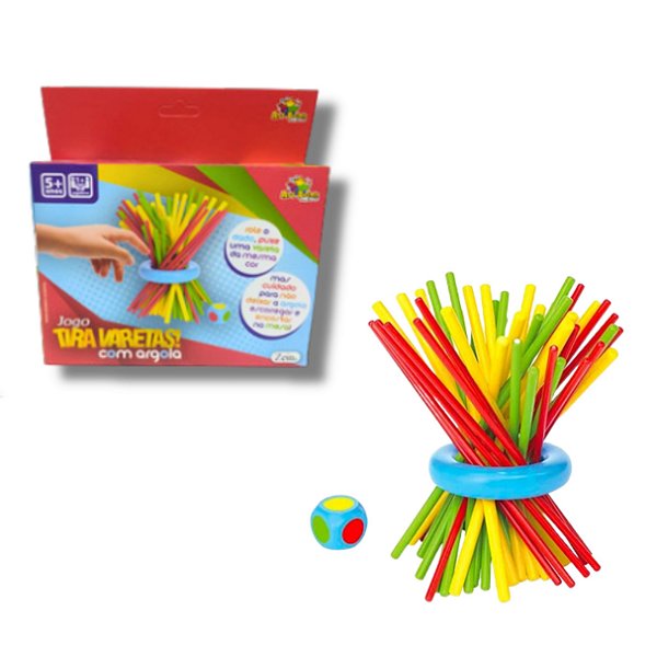 Jogo Desafio Tira Varetas com Argola - Art Brink