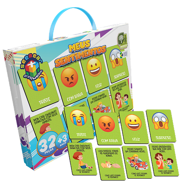 Jogo Meus Sentimentos 32 Peças MDF - Seemear