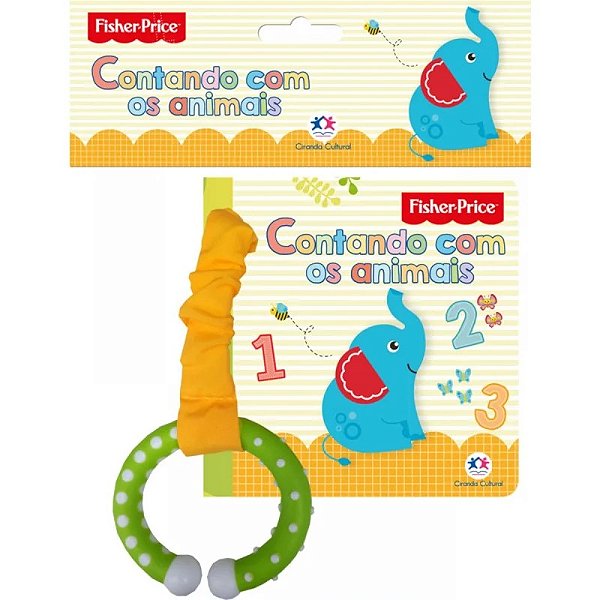 Livro Cartonado com Mordedor Fisher Price Cantando com os Animais - Ciranda Cultural