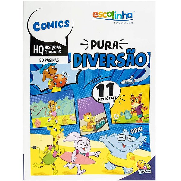 Escolinha HQ 20x27 80p Pura Diversão - TodoLivro