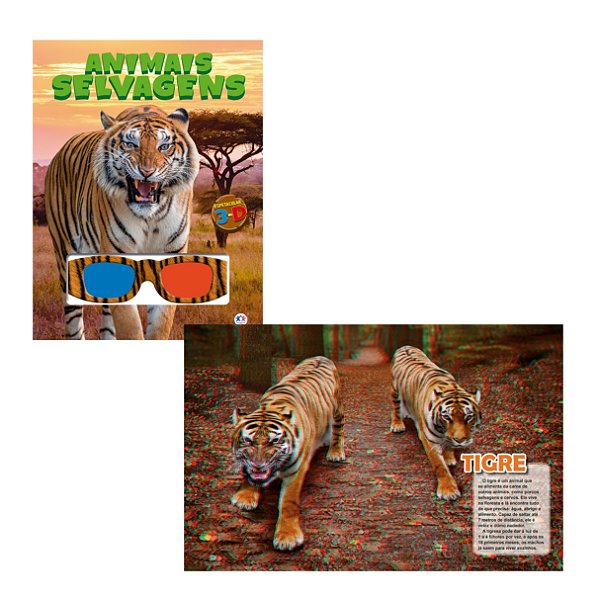 Livro 3D Animais Selvagens - Ciranda Cultural