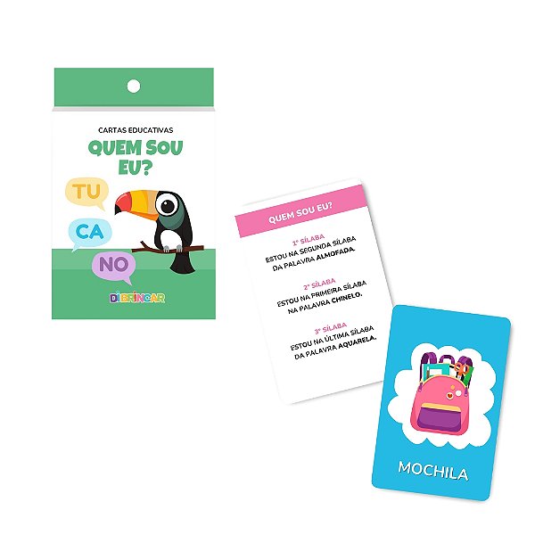 Cartas Educativas Quem Sou Eu - DiBrincar
