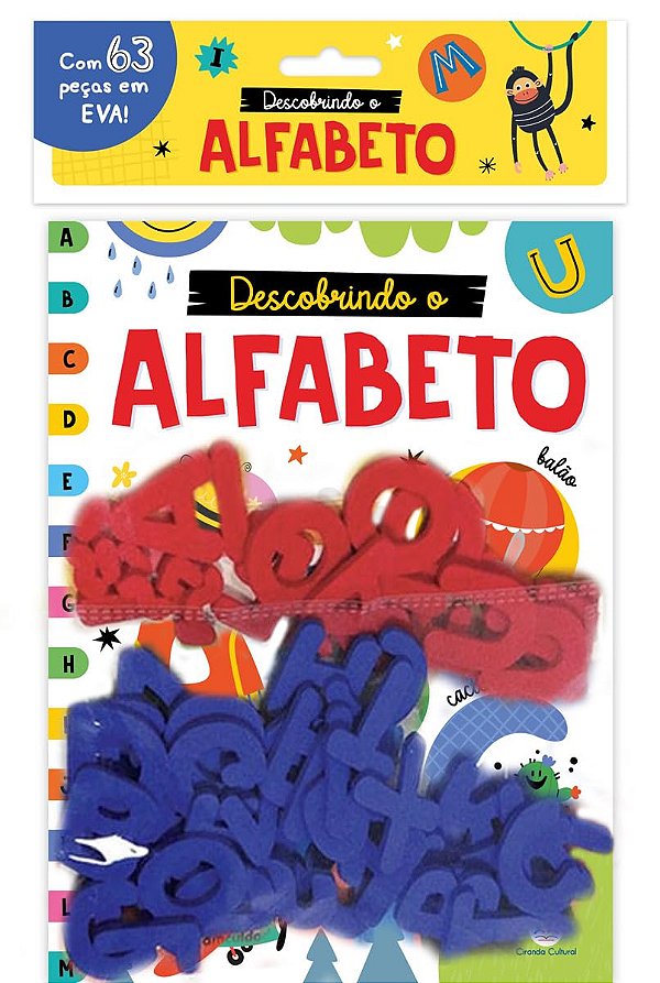 Descobrindo o Alfabeto com 63 Peças em EVA - Ciranda Cultural