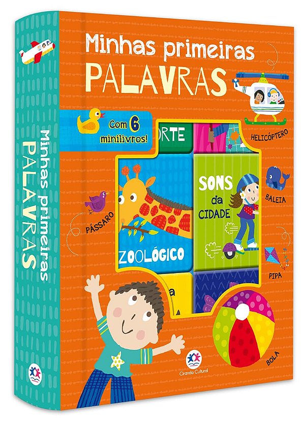Livro Box com 6 Minilivros Minhas Primeiras Palavras - Ciranda Cultural