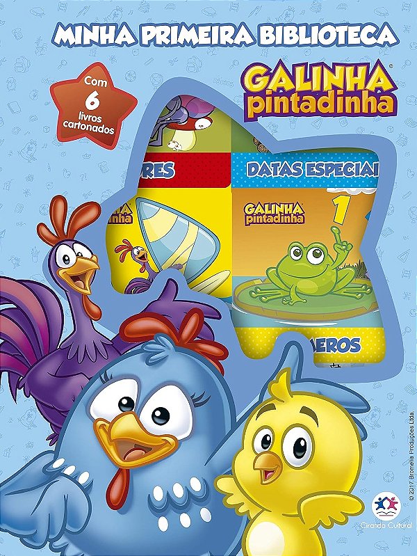 Livro Box com 6 Minilivros Galinha Pintadinha Minha Primeira Biblioteca - Ciranda Cultural