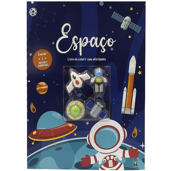 Aventuras com Borrachas Colorir e Atividades: Espaço - TodoLivro