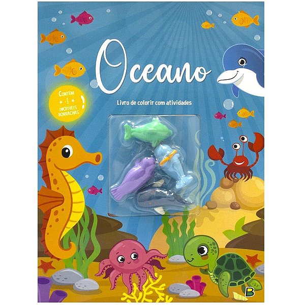Aventuras com Borrachas Colorir e Atividades: Oceano - TodoLivro