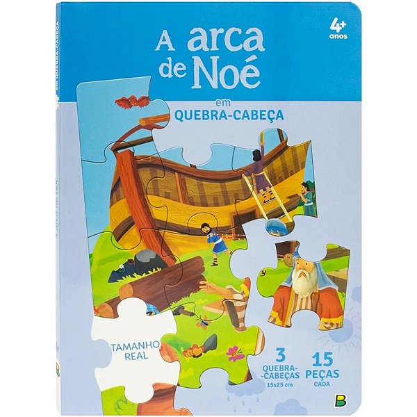 Quebra-Cabeça QC 20x27 Aventuras Bíblicas: A Arca de Noé - TodoLivro