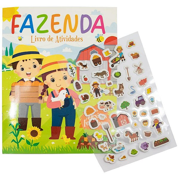 Adesivos Fofinhos Fazenda 21x28cm 24 Páginas - TodoLivro