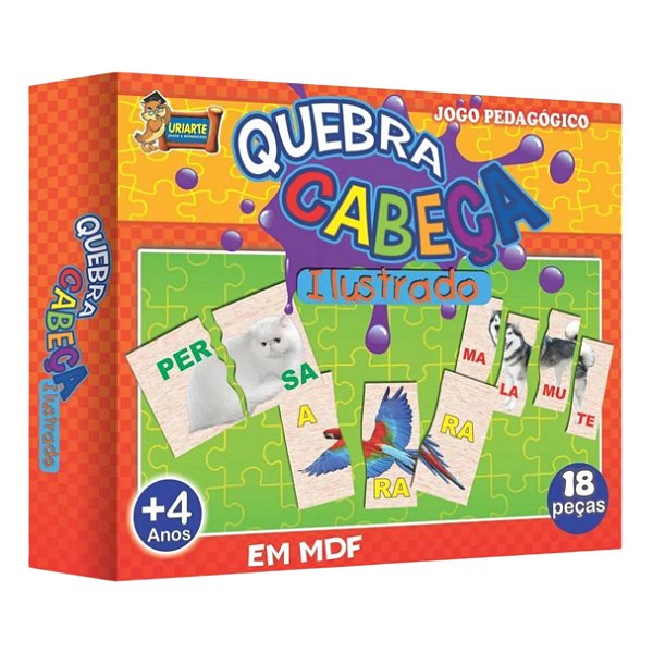 Quebra-Cabeça Ilustrado 18 Peças - Uriarte