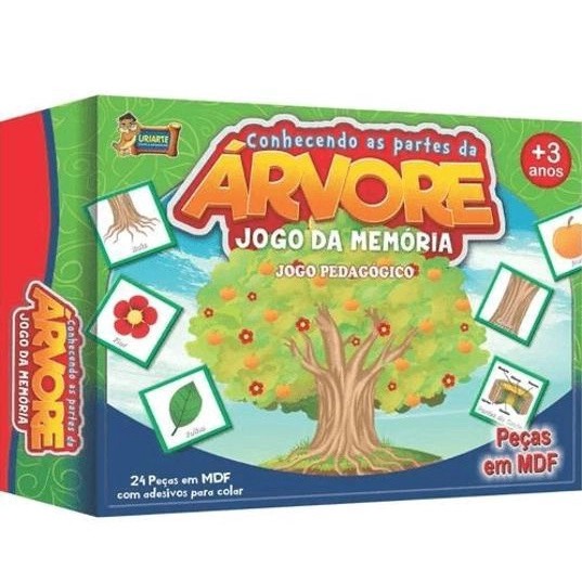 Jogo da Memória Conhecendo as Partes das Árvores - Uriarte