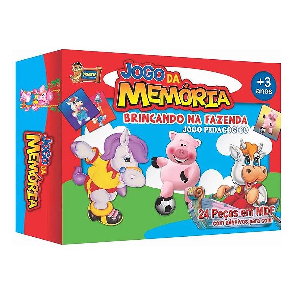 Jogo da Memória Brincando na Fazenda - Uriarte