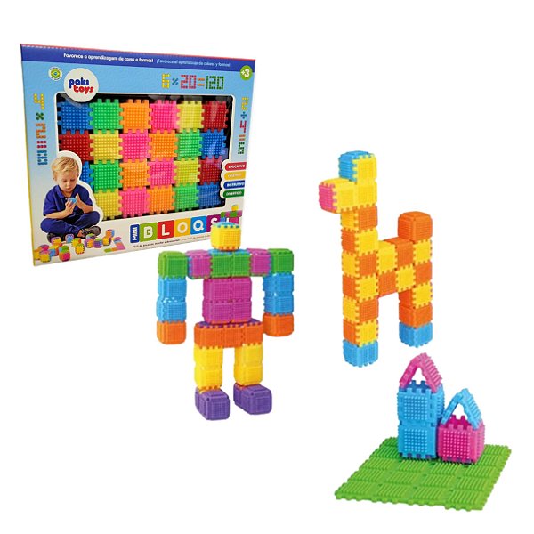 Mini Bloqs 120 Peças - Pakitoys