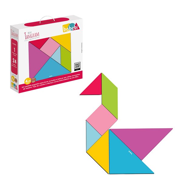 Coleção Joguinhos de Bolsa: Mini Tangram - Babebi