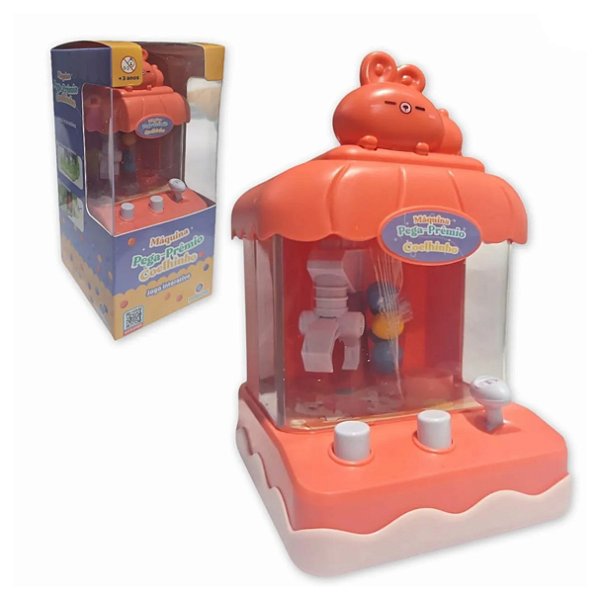 Jogo Mini Máquina Pega Prêmio Coelhinho Sortido - Polibrinq