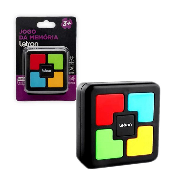 Jogo da Memória Tipo Genius com Bateria Inclusa - Letron