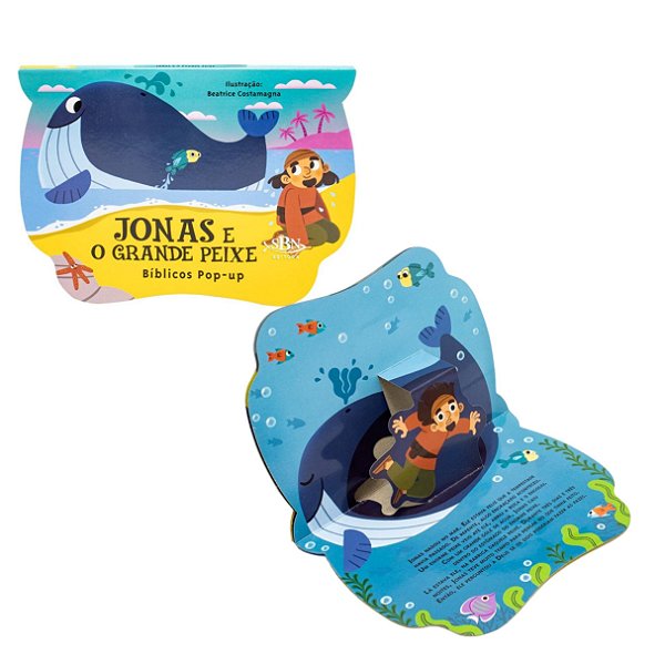 Livro Bíblico Pop-up: Jonas e o Grande Peixe - TodoLivro