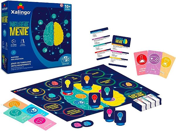 Jogo de Tabuleiro Inteligente Mente MDF - Xalingo
