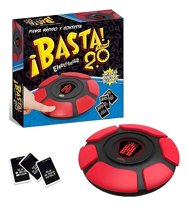 Jogo Basta Com Tela Eletrônica Versão 2.0 Stop Pensa Rápido Com Cartas