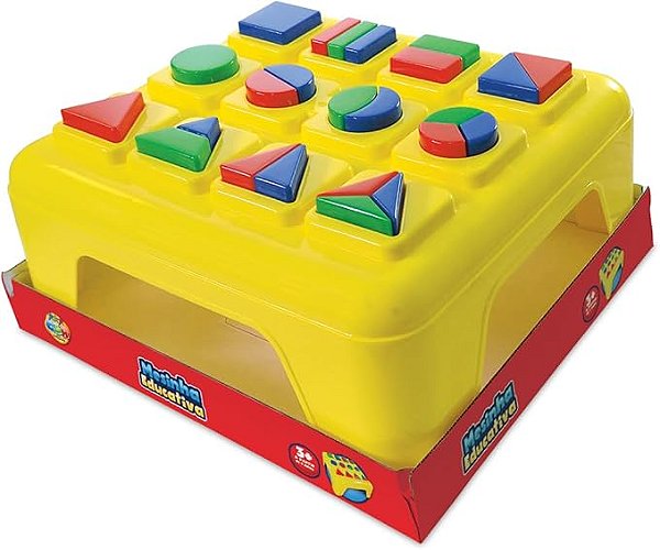 Mesinha Educativa I de Encaixe Blocos e Formas Geométricas - GGB Brinquedos