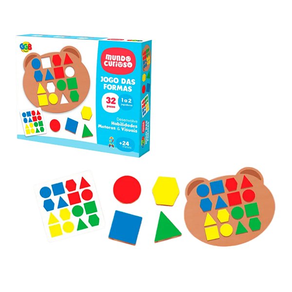 Jogo das Formas 32 Peças - GGB Brinquedos