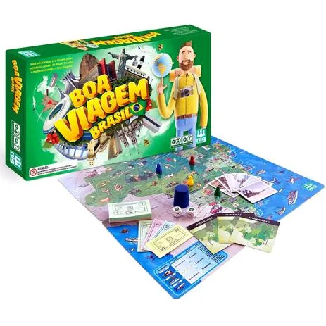 Jogo de Tabuleiro Boa Viagem Brasil - Nig