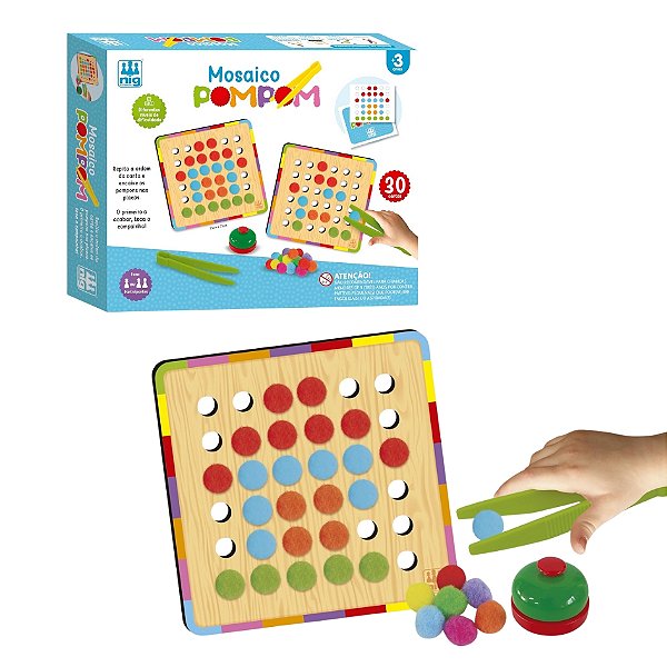 Jogo Mosaico Pompom - Nig