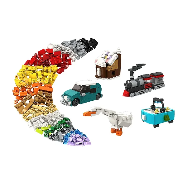 Brinquedo Blocos de Montar Criativos Estilo Lego 300 Peças - Xalingo