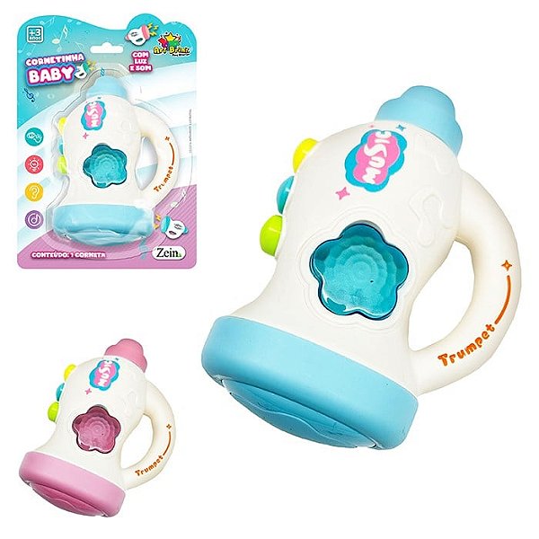 Cornetinha Baby Com Luz e Som 12 cm - Art Brink