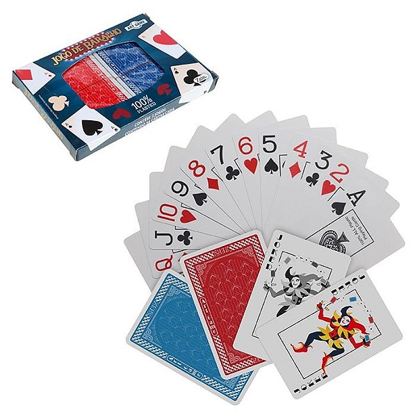 Jogo de Baralho Plástico Pop Estojo Duplo - Art Brink