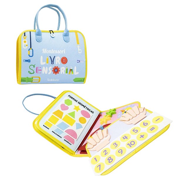 Livro Montessori Sensorial Bolsa Maleta - TodoLivro