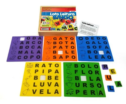 Loto Leitura 105 Peças Em Madeira - Jottplay