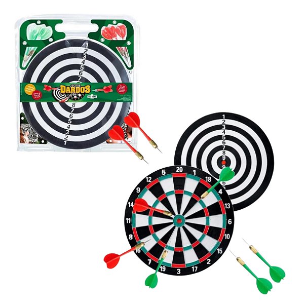 Jogo de Dardos Grande Profissional 2 em 1 38cm - Art Brink