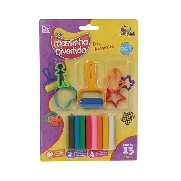 Kit Massinha Divertida com Acessórios - Art Brink