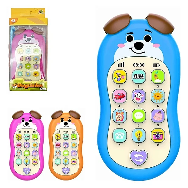 Celular Baby Doguinho Musical Sortido 1UN - Art Brink
